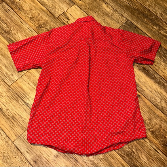 Cinch Shirt Mens Medium Red Bandana Western Rodeo - Picture 4 of 7